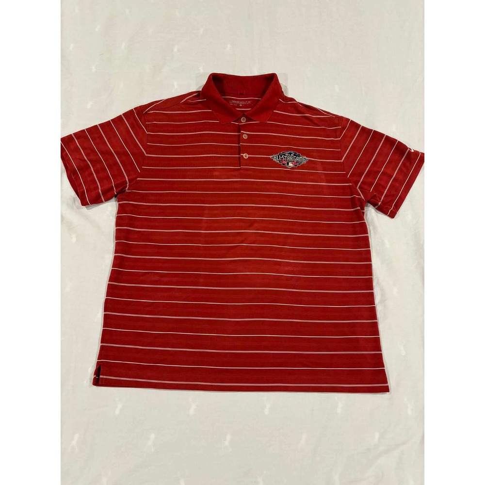 Nike Golf Dri-Fit Men's Large Red MLB All‎ Star Game 2011 Polo Shirt